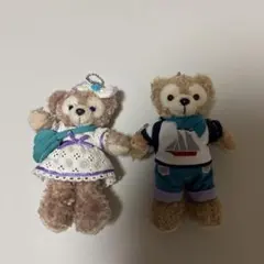 ダッフィー シェリーメイ　ぬいぐるみバッジ