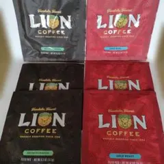 LION COFFEE オリジナルロースト赤３黒3合計６袋のサムネイル