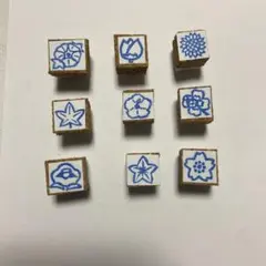 季節の花　消しゴムハンコ　ハンドメイド　花　手紙　手帳