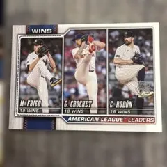 Topps MLB American League Leaders カード