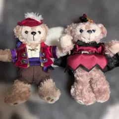 東京ディズニーシー　ダッフィー　シェリーメイ　ハロウィン　ぬいぐるみバッジ