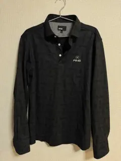 PING 黒 長袖ポロシャツ