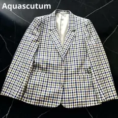 Aquascutum アクアスキュータム　グラブチェック　テーラードジャケット