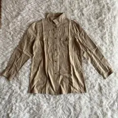 SIMPLE LIFE レディース 長袖シャツ L ベージュ レナウン 綿