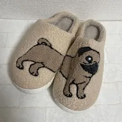 大大人気！可愛い　パグ犬柄　スリッパ