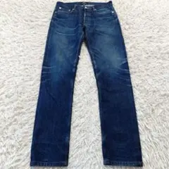 A.P.C. 赤耳 インディゴブルー セルビッジ ストレート デニムパンツ 28