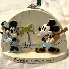 【タグ付】アウラニディズニー オーナメント (ミッキー&ミニーマウス)
