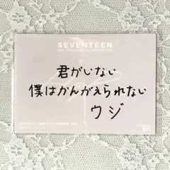 SEVENTEEN ウジ HARE メッセージ トレカ