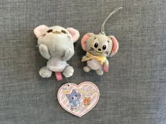 トムジェリ タフィー ぬいぐるみキーホルダー 2種