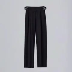ZOE side belt trousers 黒 Ssize