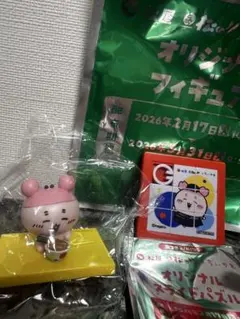 ちいかわ　松屋コラボ　古本屋フィギュア、オリジナルスライドパズル