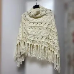 新品！ポンチョ　ニット