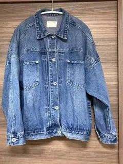 ナチュラルバイクリップ スタディオクリップ デニムワイドジャケット ナチュラルバイクリップ スタディオクリップ デニムワイドジャケット