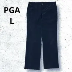PGA TOUR ダークブルー ストレートレッグパンツ LサイズG296