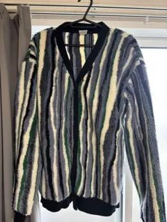 ［齋藤飛鳥着用モデル］ZARA ストライプフリースカーディガン XL