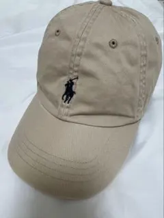 POLO ラルフローレン　ベージュキャップ
