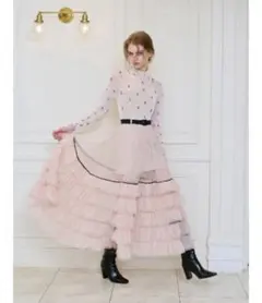 eimy istoire チュールティアードレイヤードスカート