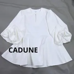 CADUNE カデュネ ボリュームスリーブチュニック 白 36 - メルカリ