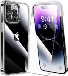 【Alphex自信作】iPhone 14 pro max 用 フィルム付きケース