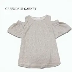グリーンデイルガーネット♢半袖Tシャツ 肩開き 肌見せ 綿 シンプル グレー Fのサムネイル