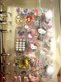 未使用バインダー付　サンリオ　A6シール帳　完成品　お裾分け