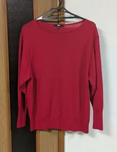 ユニクロ　エクストラファインメリノ　ボクシー　ボートネック　ニット　セーター