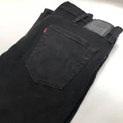 Levi's502 W38L30 ブラックデニム メンズL