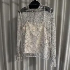MERCURYDUO レースブラウス 花柄 ハイネックのサムネイル