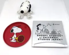 レトロ品　スヌーピー　ストラップ・プレート・デジタル時計　グッズ3点セット