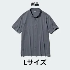 エアリズムコットンフルオープンポロシャツ グレー