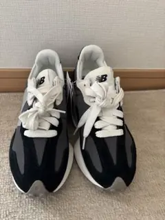 New Balance U327LNBスニーカー 24.5cm ブラック/グレー