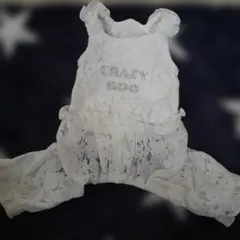 Crazy Boo 犬服 レース ホワイト XSサイズのサムネイル