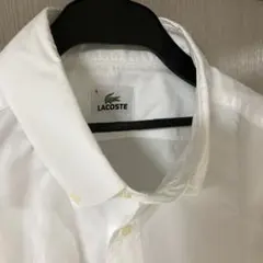ラコステ　ボタンダウンコットンシャツ　ホワイト　LACOSTEのサムネイル
