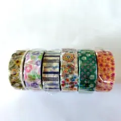 カモ井 mt マスキングテープ 6個セット 花柄のサムネイル