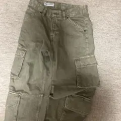 ZARA カーゴパンツ オリーブグリーン