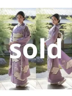 期間限定値下げ　アンティーク　振袖　絽　アンティーク着物　夏着物のサムネイル
