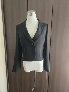 【未使用タグ付き】　9号　ブラックフォーマルジャケット　礼服　喪服　春夏秋　　黒