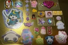 【26】カラフルキャラクター ステッカーセット　おすそわけ　ボンドロ　おはじき