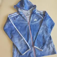 アディダス adidas キッズ パーカー 150cm ブルー