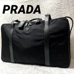 ✨超激レア✨PRADA キャリーケース スーツケース 2輪 三角ロゴ 鍵付き