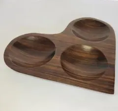 ハート型ウッドプレート