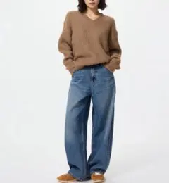 【新品】バギーカーブジーンズ 丈短め 26インチ