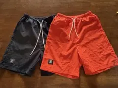 オレンジ ハーフパンツ ネイビー 2着セット