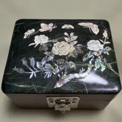 韓国伝統工芸品 螺鈿細工 ジュエリーボックス オルゴール付き - メルカリ