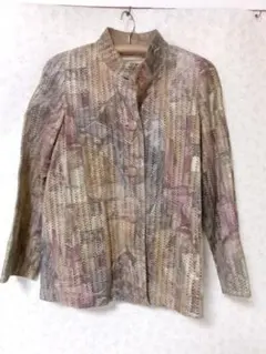 90736　レディース　レザージャケット　豚革　ブラウン　F