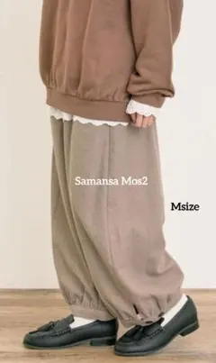 9／16まで※Samansa Mos2※チェック柄アソートバルーンパンツ М