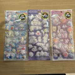 ピカプニシール シマエナガ ぷくぷくあわわちゃんもちもちパンダ 蓄光シール