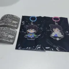 名探偵コナン ふらっとめじるしアクセサリーちぢませ隊 2個セット 新一＆蘭