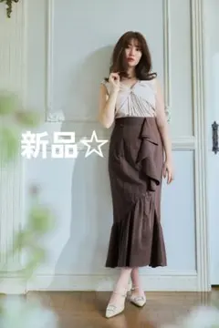 Her lip to スカート Mermaid Linen Ruffledのサムネイル
