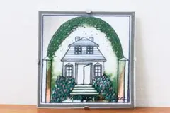 【希少品】ARABIA ヘルヤ\"Kotini, linnani\" 陶板画(特大) 希少品】ARABIA ヘルヤ